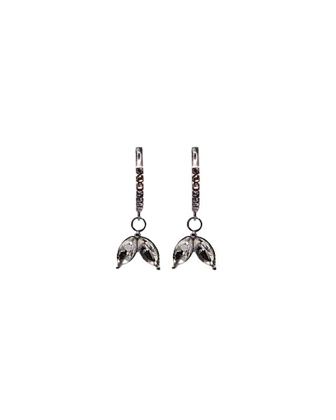 boucles d'oreilles créoles Hilal en acier inoxydable argent