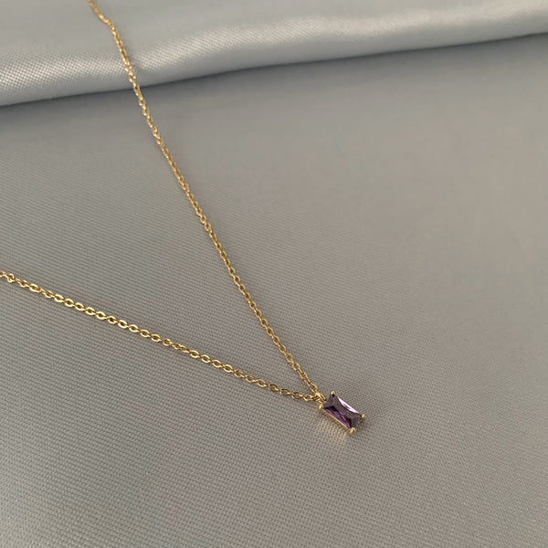 luna and sol jewelry collier interstellar plaqué or doré violet