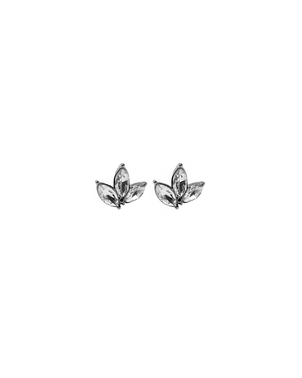 luna and sol jewelry boucles d'oreille puce baby Eliana en acier inoxydable argenté
