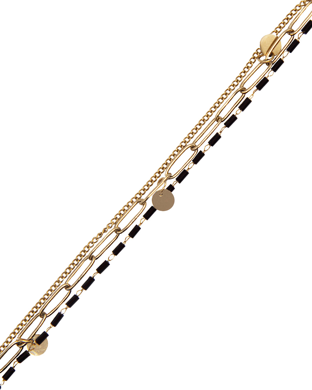 luna and sol jewelry bracelet alpha acier inoxydable noir