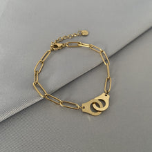 Charger l&#39;image dans la galerie, luna and sol jewelry bracelet spectral doree acier inoxydable
