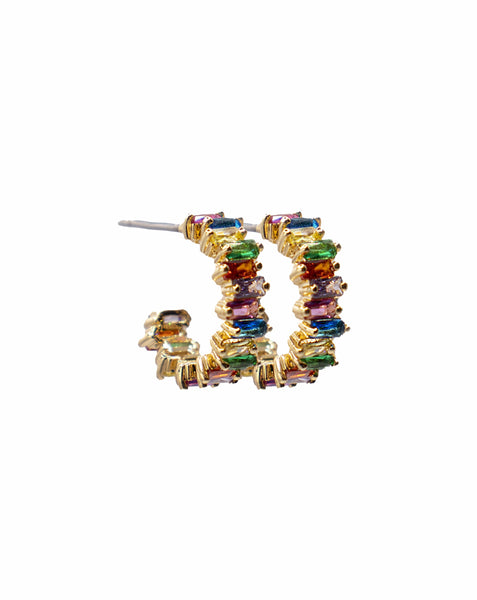 luna and sol jewelry boucles d'oreilles isis multicolores en plaqué or