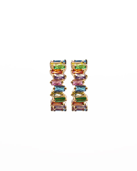 luna and sol jewelry boucles d'oreilles isis multicolores en plaqué or