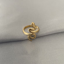 Charger l&#39;image dans la galerie, luna and sol jewelry snake bague acier inoxydable 
